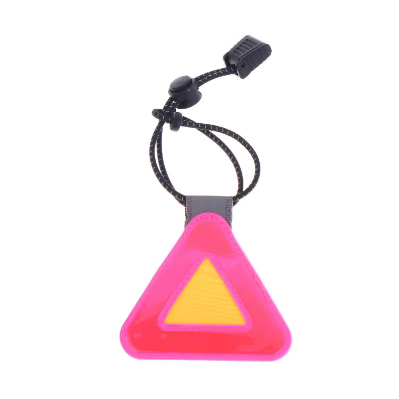 đ Panneaux rĂ©flĂ©chissants triangulaires pour vĂ©lo, pendentif d'avertissement de sĂ©curitĂ©, patch rĂ©fl