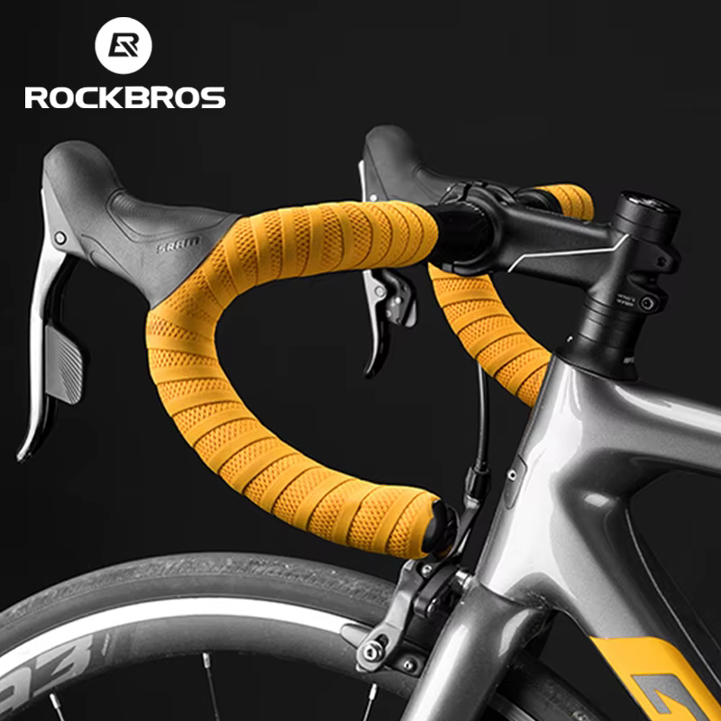 ROCKBROS – bande de guidon de vélo, ceinture antidérapante absorbant les chocs, ultralégère, résista