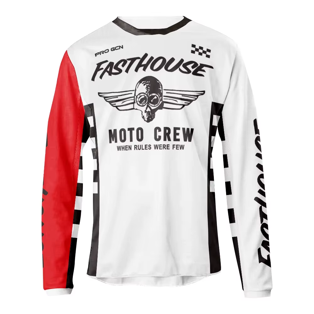 Maillot de cyclisme respirant à manches longues pour homme, chemise de course, séchage rapide, VTT,