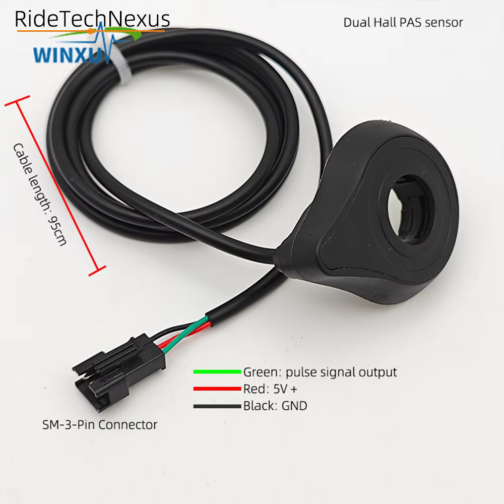 Capteur PAS pour système d'assistance au pédalage de vélo électrique, double capteur Hall, amplifica