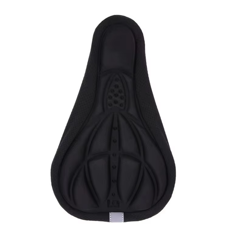 1 housse de selle de vélo rembourrée 3D en mousse gel large pour VTT, vélos de route et vélos d'exer