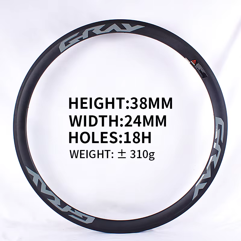 Jantes de vélo en fibre de carbone 700C, hauteur de cadre 20 mm/38 mm/50 mm, frein sur jante, jantes