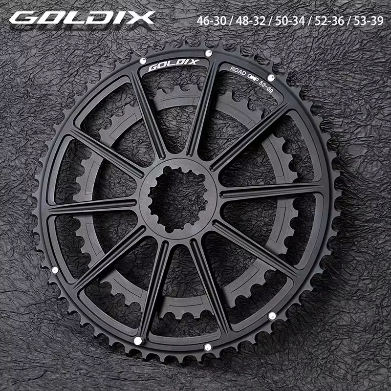 GOLDIX – Double plateau à 22/20 vitesses, 50-34T 52-36T 53-39T, roue à montage Direct pour manivelle