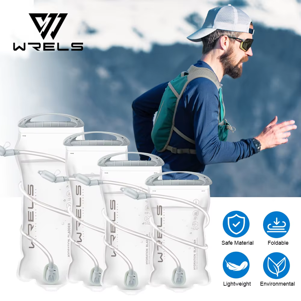 WRELS Pack d'hydratation réservoir d'eau anti-fuite sans BPA sac de rangement de vessie d'eau randon