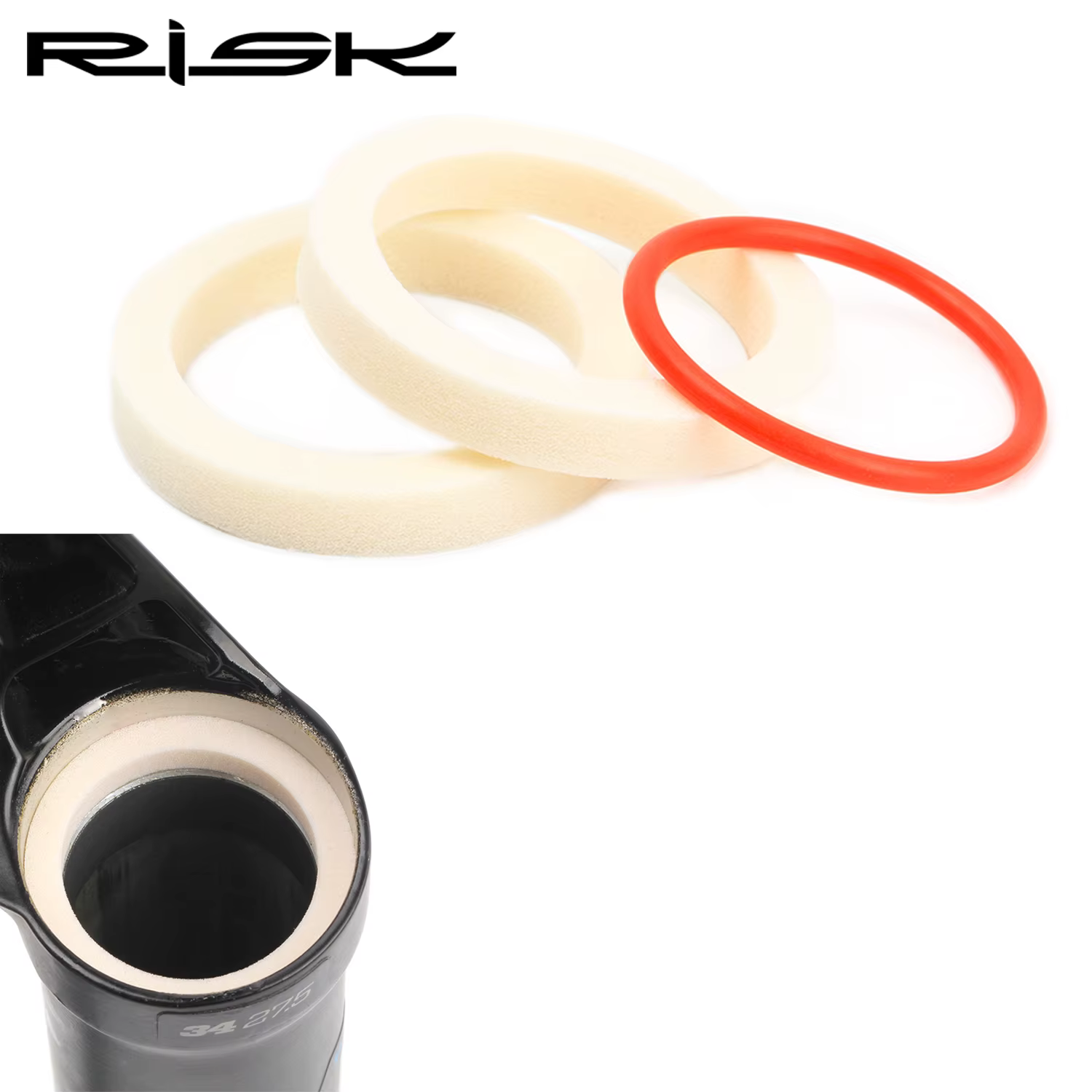 2 pièces risque fourche de vélo éponge anneau huile scellé mousse pour vélo Suspension fourche épong