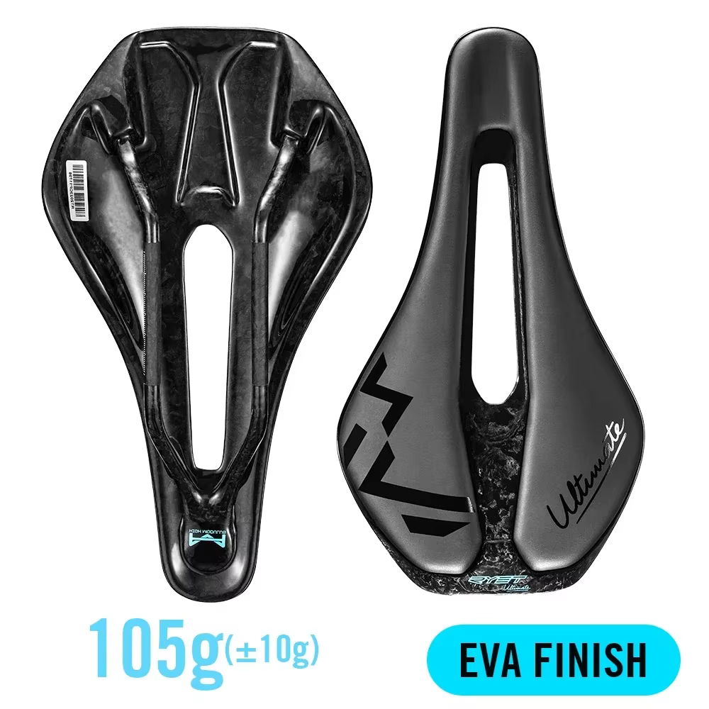 RYET-Selle de vélo ultralégère en carbone, confortable et respirante, siège de vélo de route, pièces