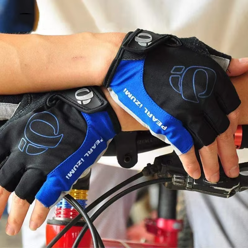 Gants demi-doigt en Gel pour vélo, antidérapants, résistants à la sueur, antichoc, protège-bras de r