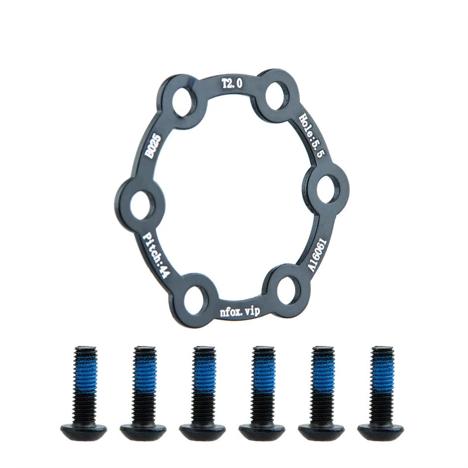 Disque de frein pour trottinette électrique, joints de 3 mm, rondelles de 2 mm pour vélo à 6 trous, 