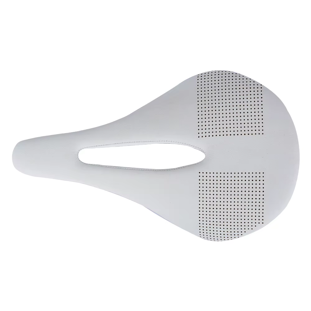 Selle de vtt de route en Fiber de carbone, Super légère, coussins en cuir, siège de vélo, utiliser d