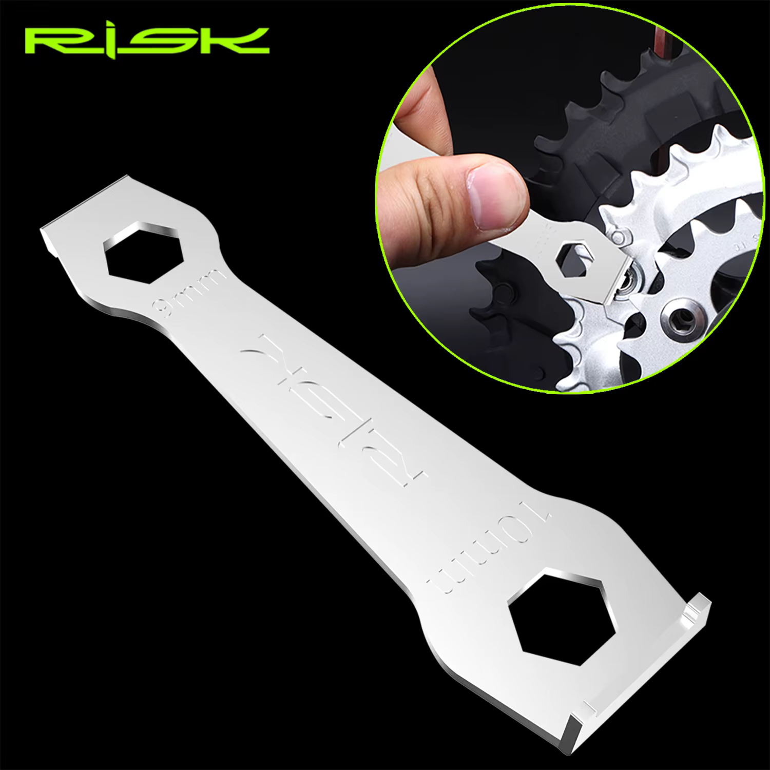 Risque vélo chaîne anneau boulons clé chaîne roue plateau installer clé pédalier boulon fixe réparat