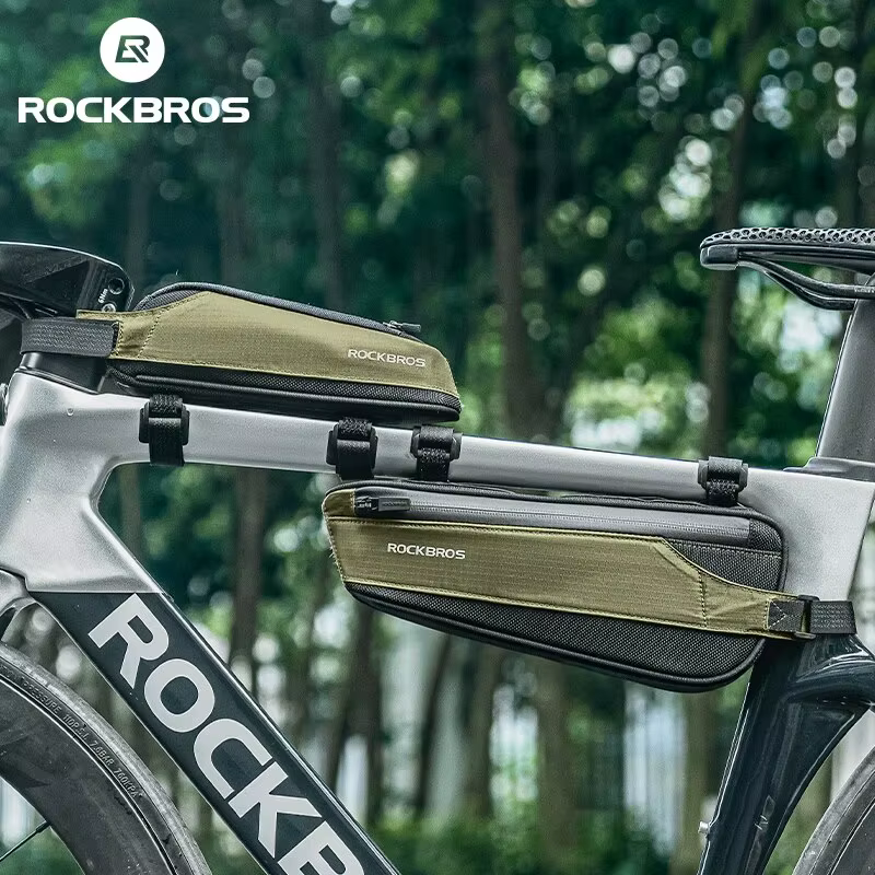 ROCKBROS sac de vélo Portable cyclisme haut bas Tube sac vtt route téléphone sac à outils réfléchiss