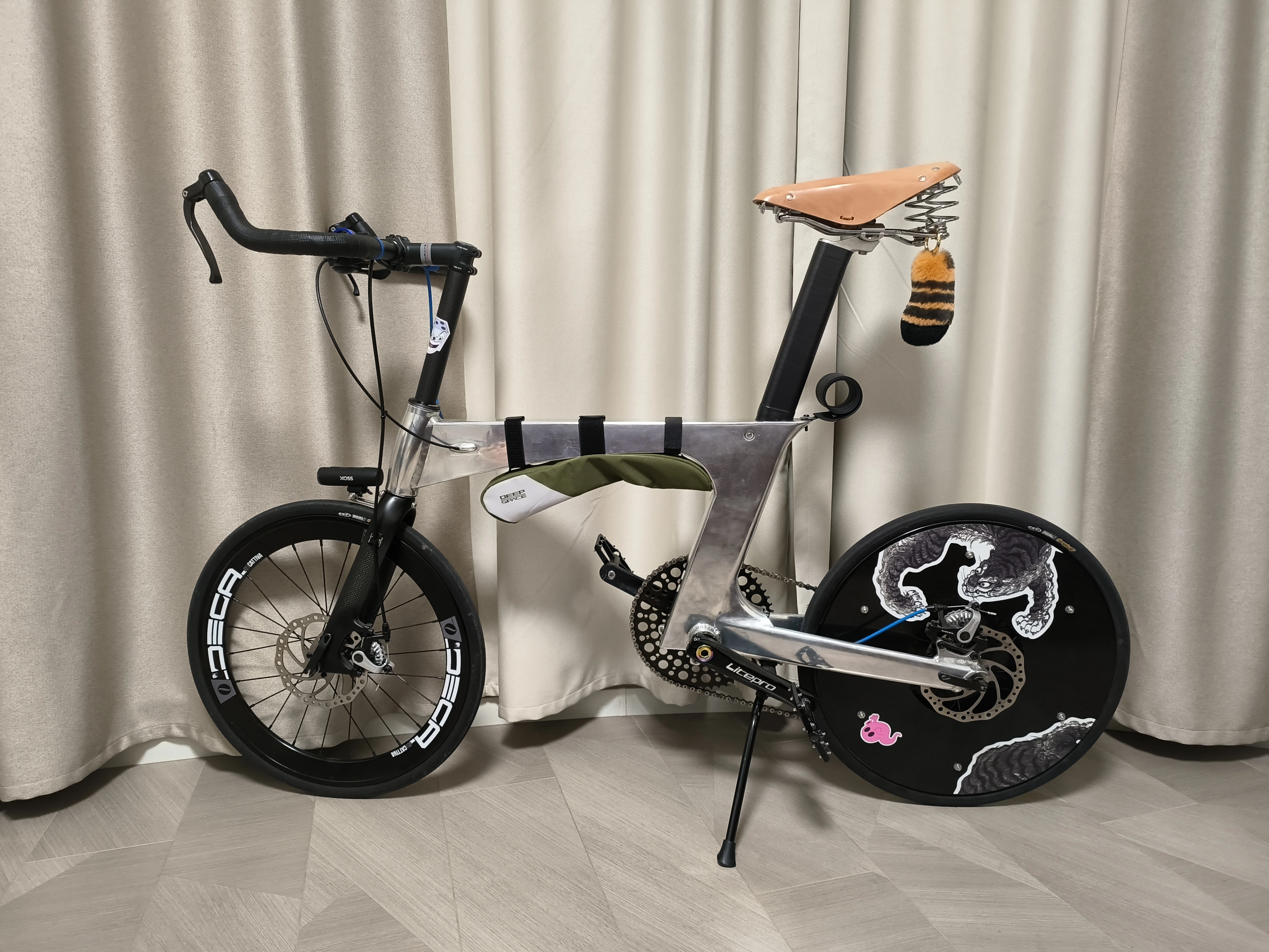 FREE-Vélo dehors Selle Cyclisme Accessoires Rétro Vintage Vélo Selle Pur Peau De Vache À La Main bau