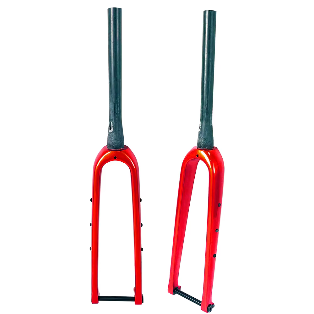 AIRWOLF 700C fourche à gravier frein à disque fourche de vélo de route pneu Max 700 45C ou 27.5*2.1