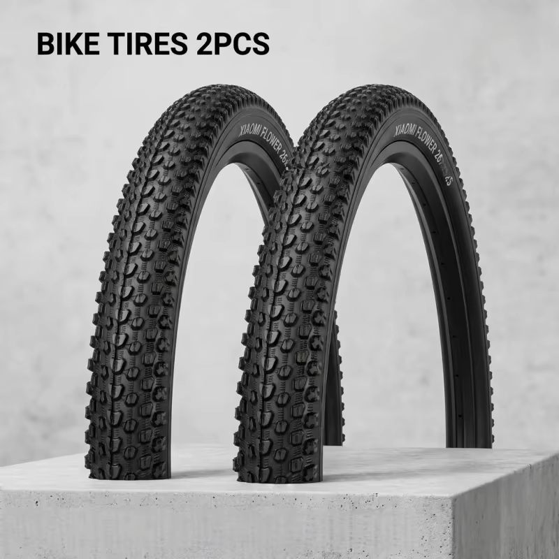 Lot de 2 pneus de VTT 29/27,5/26x2,125 à crampons petits blocs, tout-terrain, pièces de rechange pou