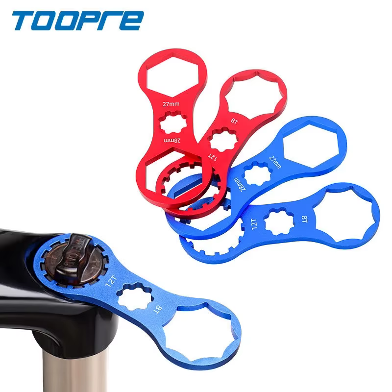 TOOPRE vtt vélo aluminium fourche avant clé pour Suntour XCM/XCR/XCT/RST VTT fourche capuchon clé dé