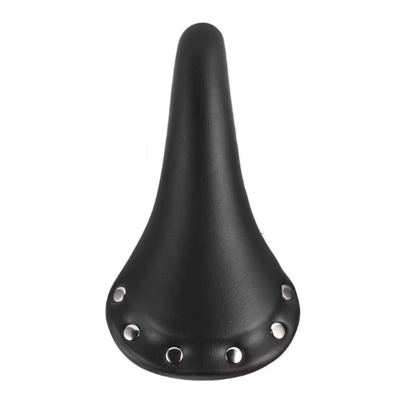 Selle de vélo vintage confortable et souple, siège rétro en cuir pour VTT et vélo de route, accessoi
