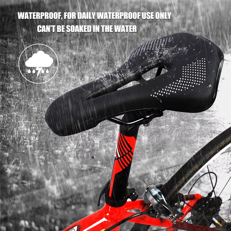 WEST VÉLO Ultraléger Montagne Vélo Selle VTT Court Nez Vélo De Route Siège PU En Cuir Creux Prostati