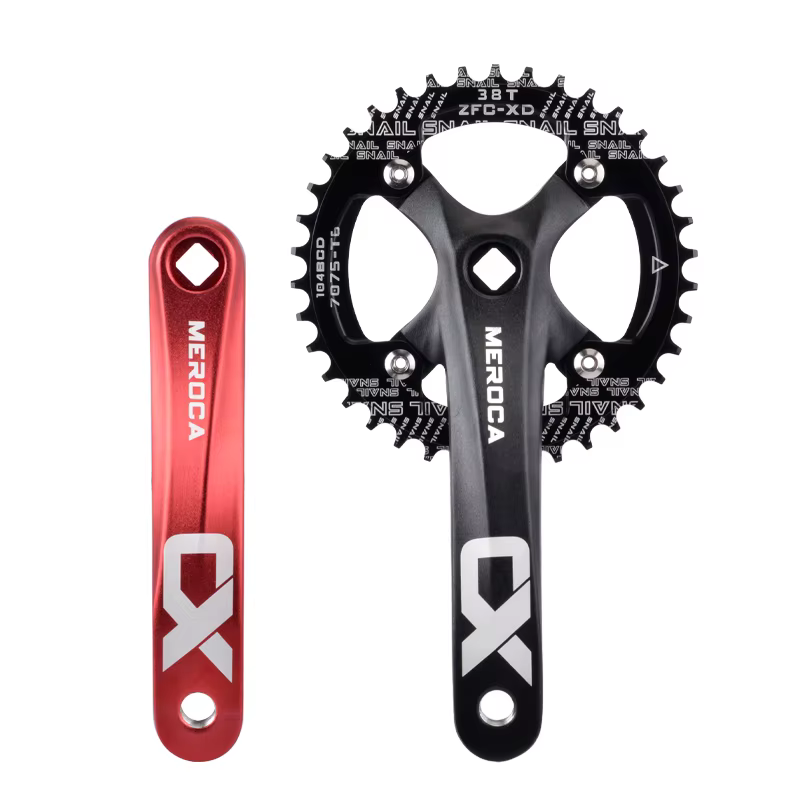 MEROCA vélo manivelle roue à chaîne 104BCD vtt vélo pédalier en alliage d'aluminium avec fond 170mm