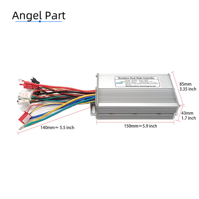 Moteur sans balais pour scooter électrique 36V 48V 60V 72V 500W 30A, contrôleur universel double Mod