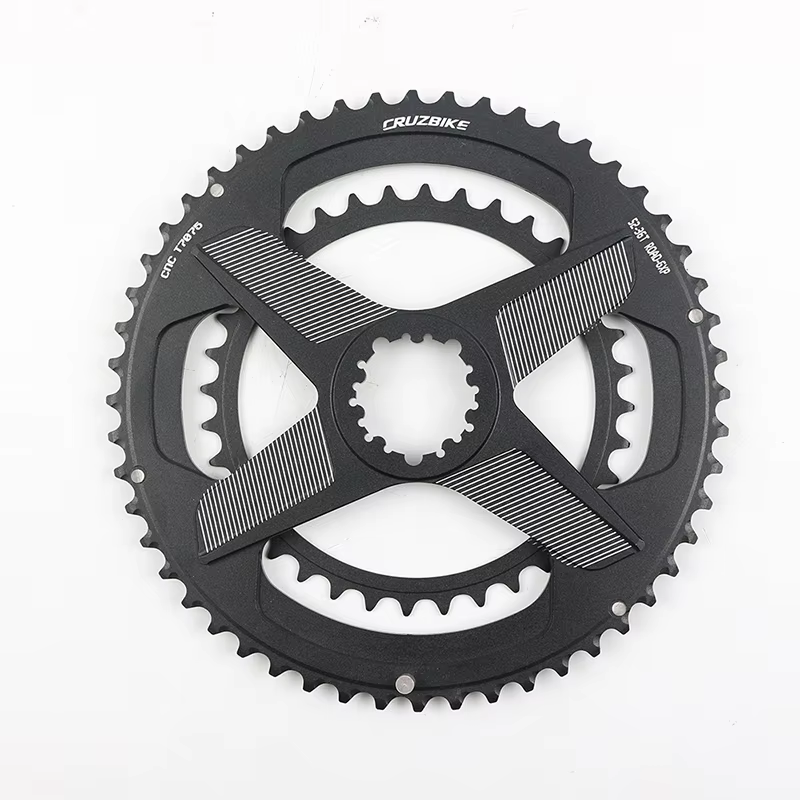 CRMERCEDES-Couronne de vélo à double disque JOWheel, plateau de vélo de route, pédalier à 8 vitesses