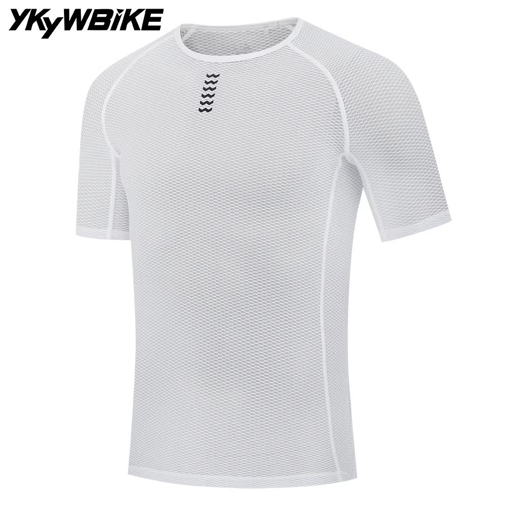 YKYWBIKE vélo cyclisme couches de Base Pro Cool maille super légère vélo à manches courtes chemise r