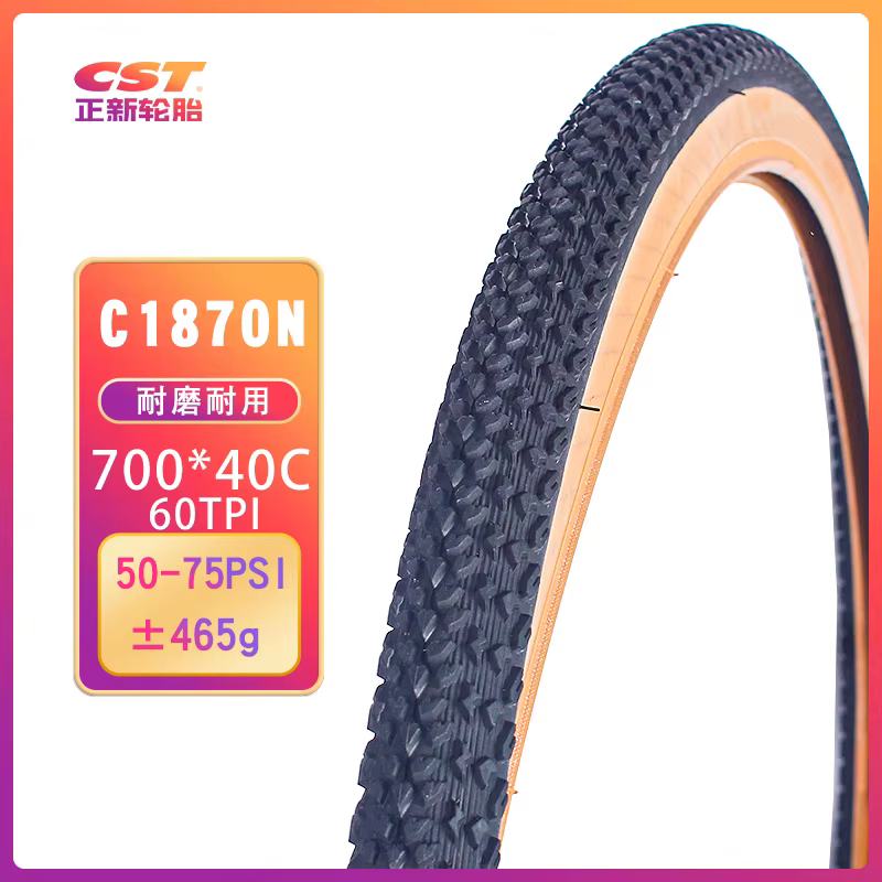 CST-Pneu de vélo de route 700C, 700 x 40C, C1870N, 40-622 60TPI, degré d'usure