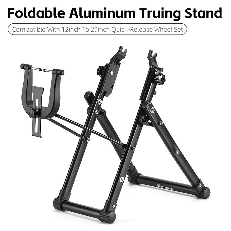 WEST BIKING – cadre de coupe de roue de vélo pliable, Table de Correction de roue de vélo de montagn