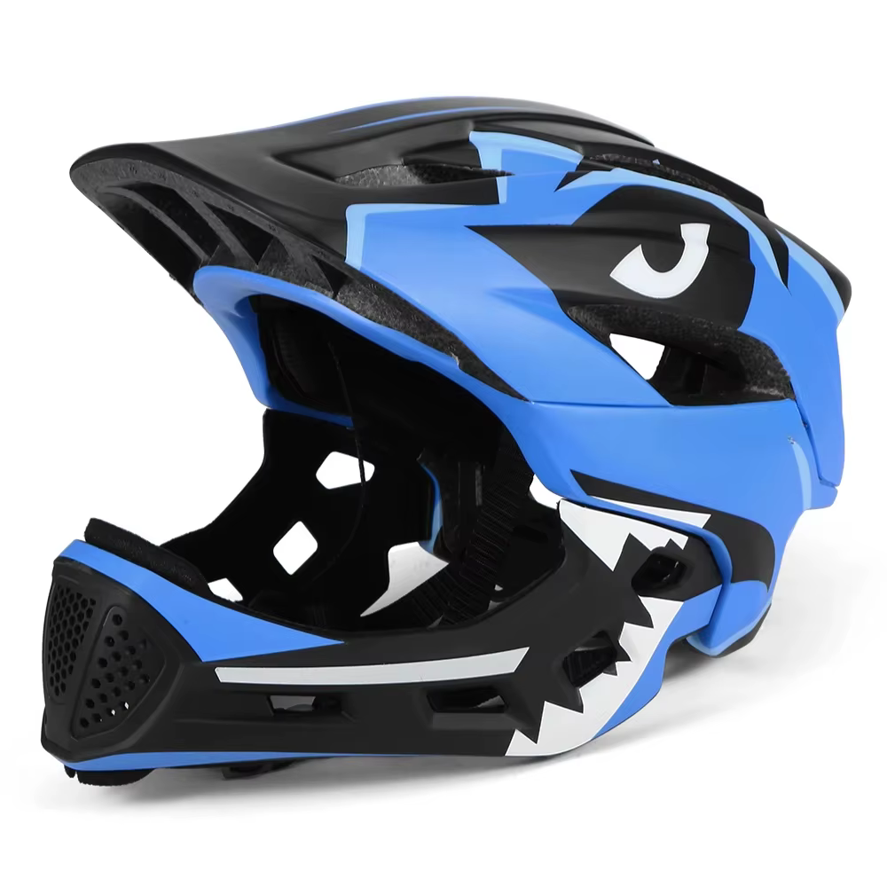 Casque intégral réglable pour enfants – Protection légère pour le vélo, la moto et les sports de ple