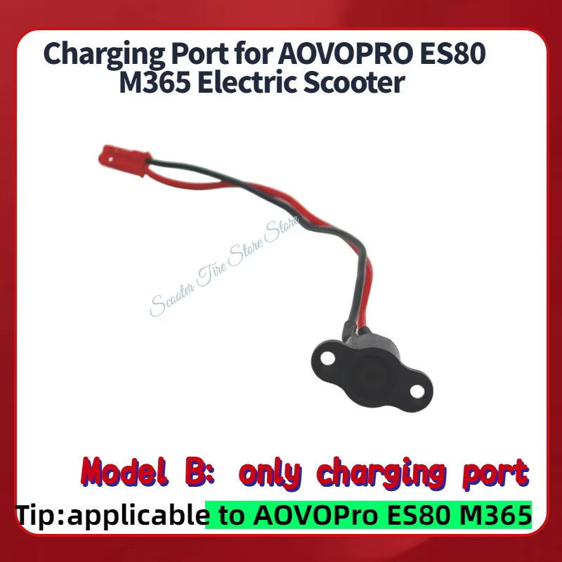 Pièces de scooter AOVOPRO, port de charge pour scooter électrique AOVOPRO ES80 M365, accessoires de