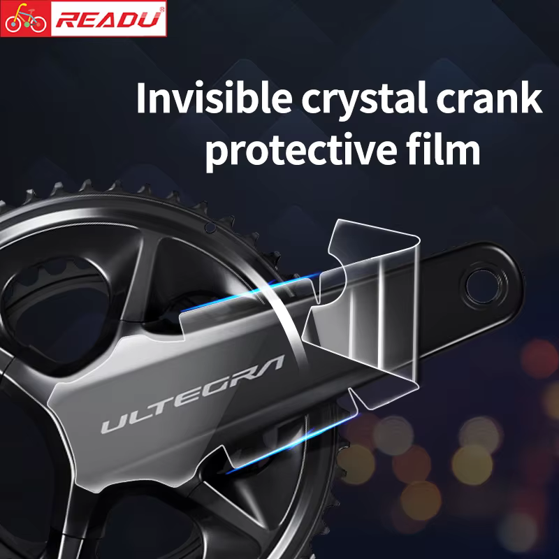 Film de protection universel pour manivelle de vélo de route, en Fiber de carbone, Film de protectio