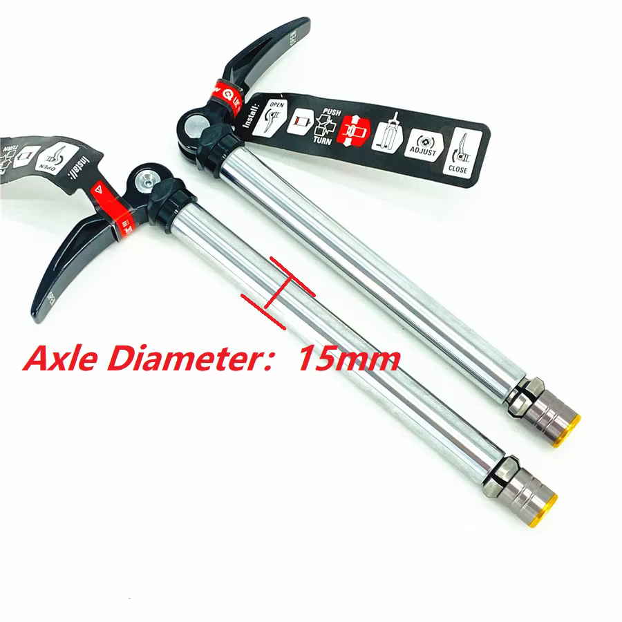 Levier de dégagement rapide pour vélo SR SUNTOUR Q-LOC2, axe traversant 15mm x 100mm 15mm x 110mm, m