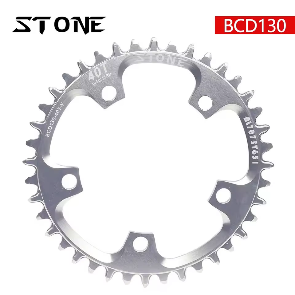 Plateau en cercle de pierre pour vélo de route, BCD 130mm, 5 boulons pour cyclocross, Brompton, trip