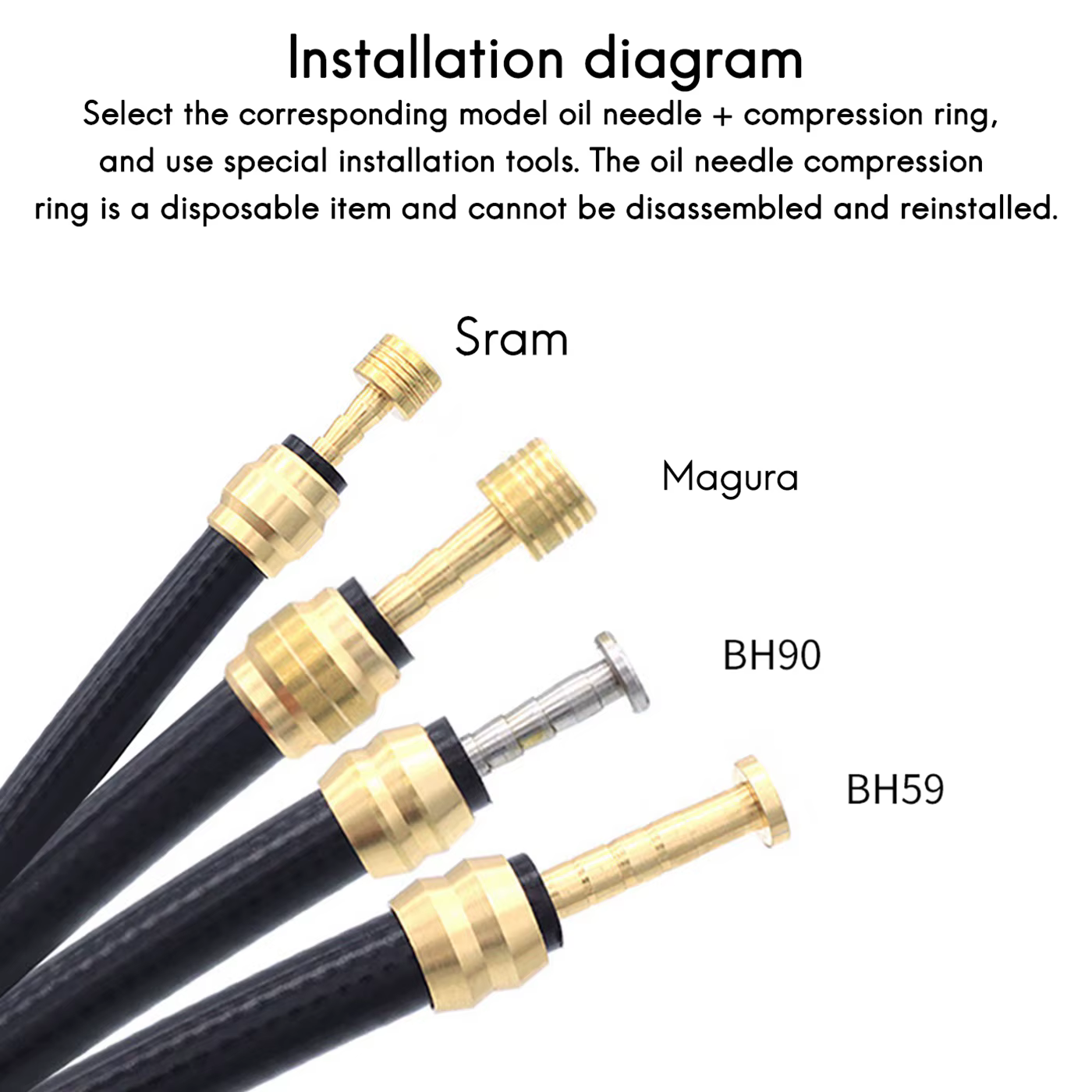 Kit d'Insertion de Connexion en Laiton Olive pour Frein de Vélo, Tuyau de Frein à Disque Hydraulique