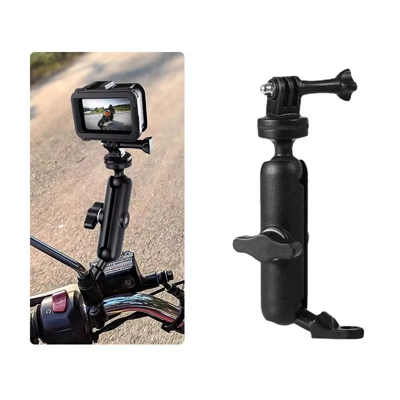 Support de caméra rotatif à 360° pour moto, fixation durable pour capturer chaque instant de la cond