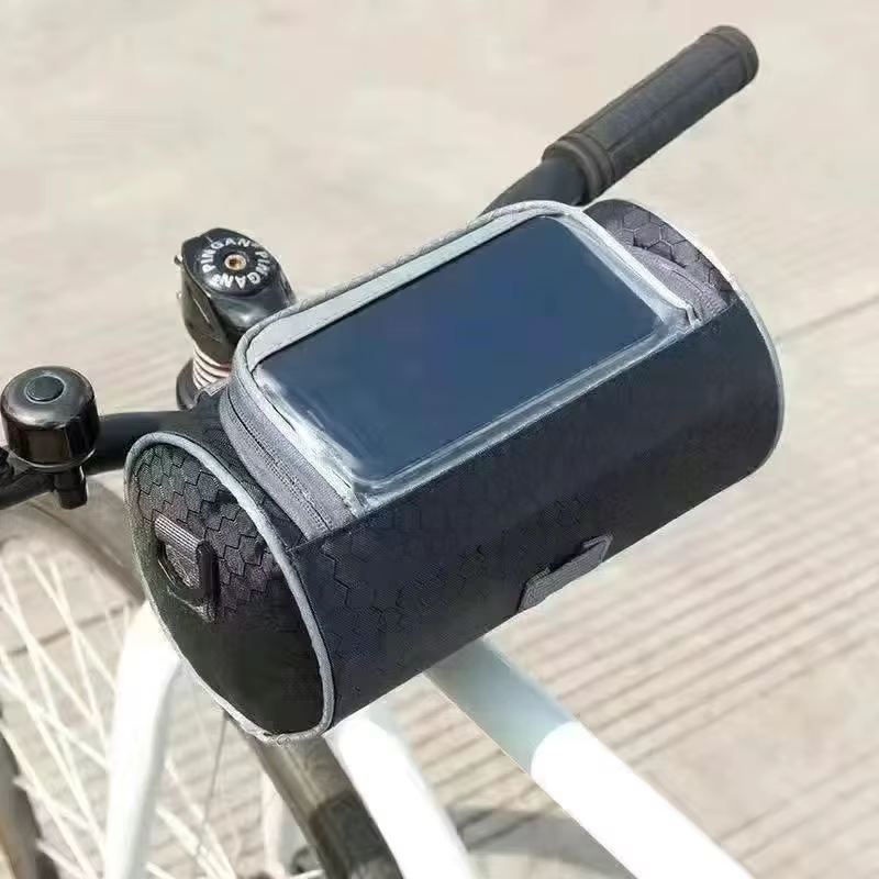 Sacoche de vélo avant pour moto et vélo électrique, sacoche de rangement pour téléphone avec écran t
