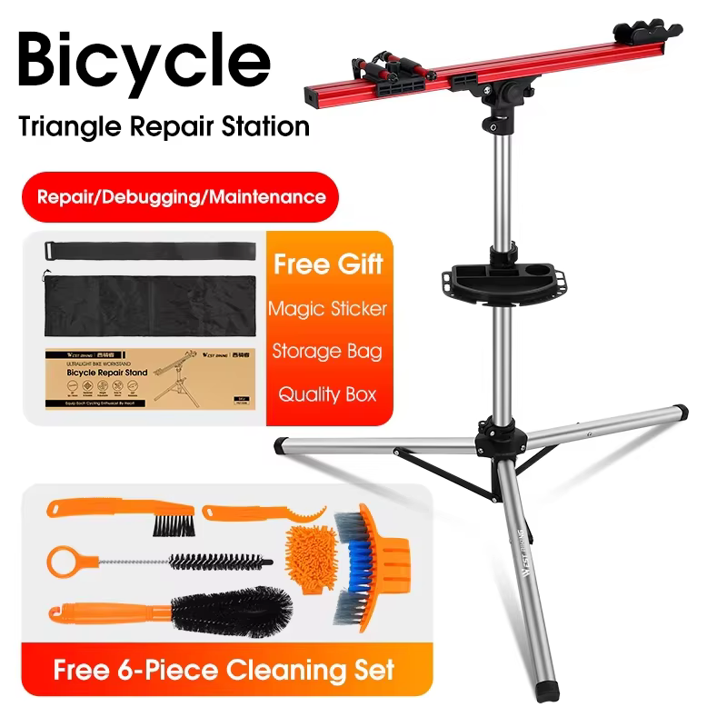 Support de réparation de vélo professionnel WEST BIKING, support de travail pliable et réglable pour