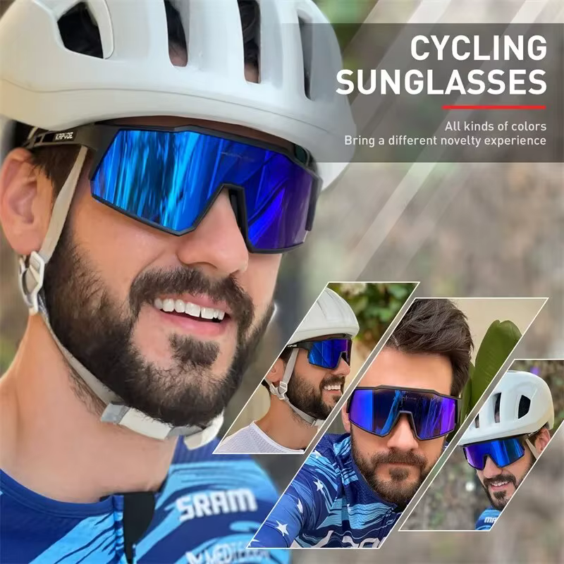 Kapvoe-Lunettes de soleil polarisées ultra légères pour le cyclisme, équipement de protection, VTT,