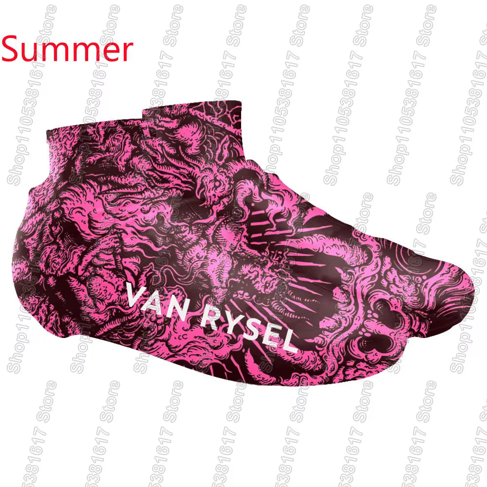 2026 Van Rysel - Roubaix Team Couvre-chaussures de cyclisme pour vélo de route et VTT, anti-poussièr