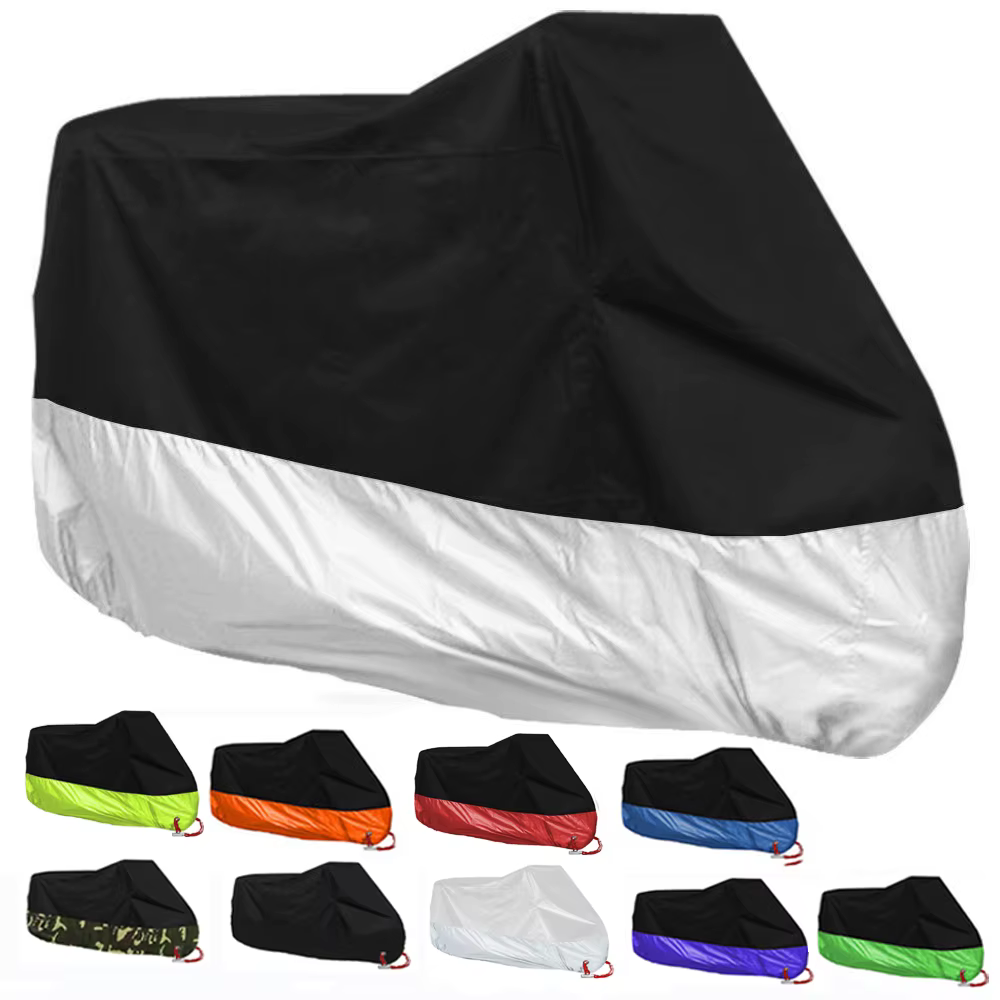 190T noir bleu Design imperméable moto couvre moteurs poussière pluie neige UV protecteur couverture