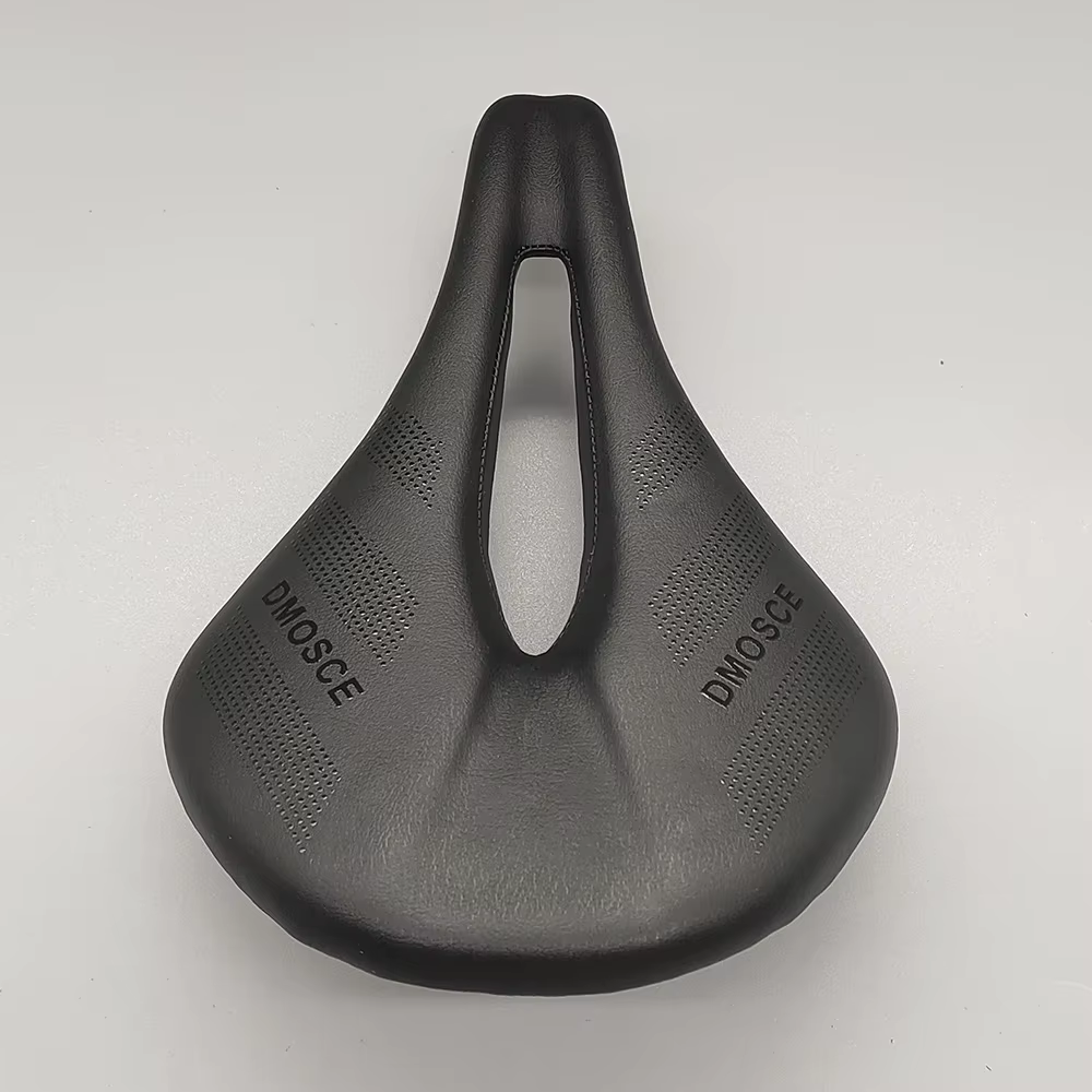 Selle entièrement en carbone pour VTT et route, 243✖Selle de vélo en cuir super légère, coussins en 