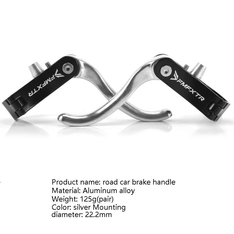 Poignée de levier de frein tout en aluminium pour vélo de route, accessoire de guidon, 23.8mm, 22.2m