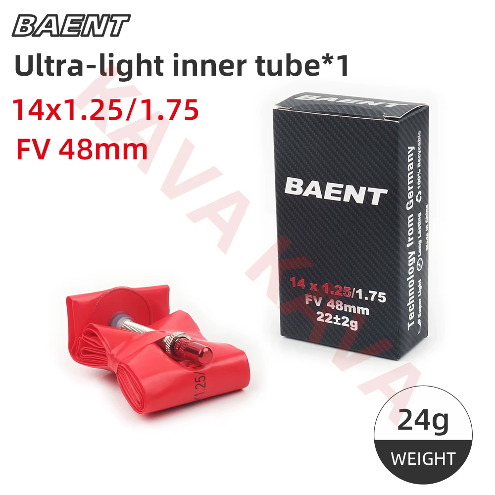 Baent – chambre à air de vélo ultralégère pliante, matériau TPU, petite roue, pneu 48mm 60mm de long