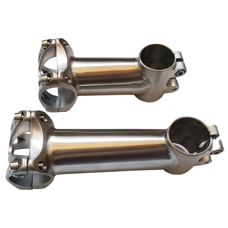 Potence en titane pour guidon de vélo de route et VTT, dimensions 31.8mm/25.4mm x 80/90/100/110/120m