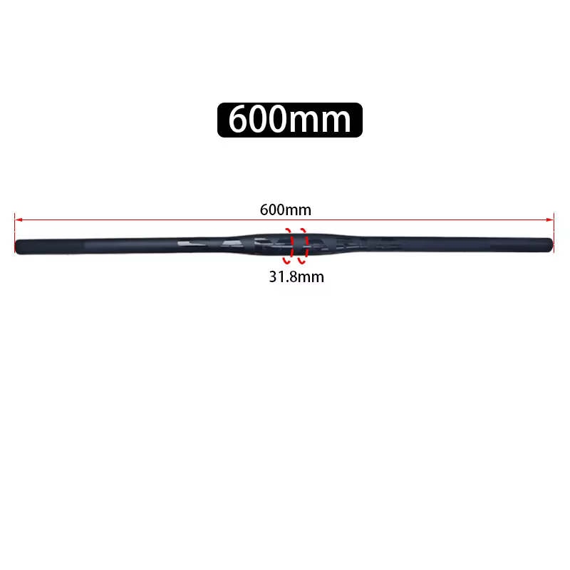 Guidon droit en fibre de carbone SAMANA pour VTT, 31,8 mm, 600-800 mm, barre plate pour vélo de mont