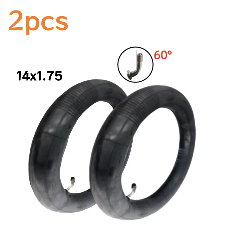 Chambre à air pour pneus de vélo électrique 14' 14x1.75 14x2.125 14x2.50 14x2.70 14x3.0 avec valve c