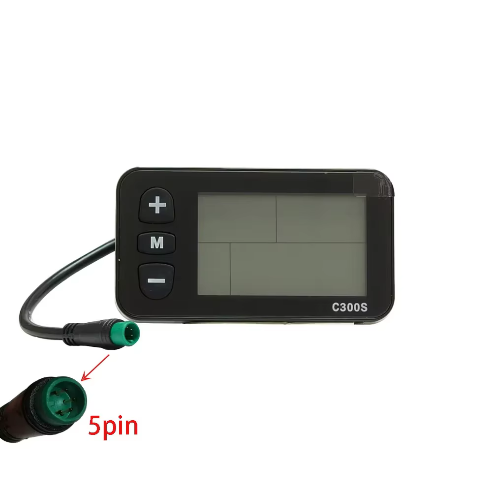 Écran LCD pour vélo électrique Nulkomma C300S, contrôleur de vitesse 5 broches 36V 48V pour accessoi