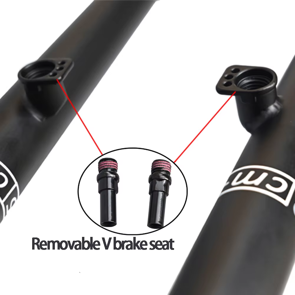 26/27.5ER DARKROCK CM-5 Cr-Mo Steels Fourche Avant 28.6mm DISC et V Frein VTT Rigide Fourche VTT Piè