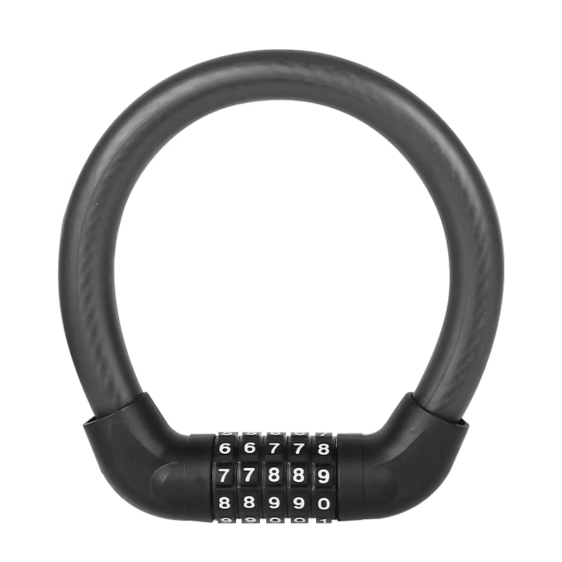 Serrure de vélo à combinaison à 5 chiffres – Serrure de vélo universelle robuste pour VTT/scooter/et