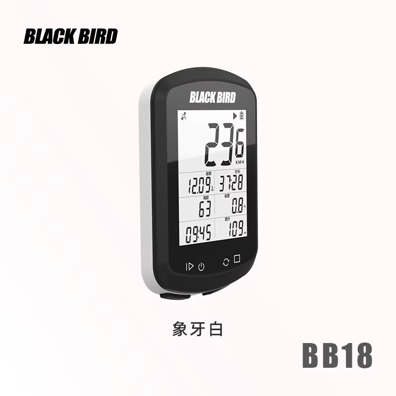 Ordinateur de vélo GPS BLACKBIRD BB18, compteur de vitesse sans fil, affichage du kilométrage, étanc
