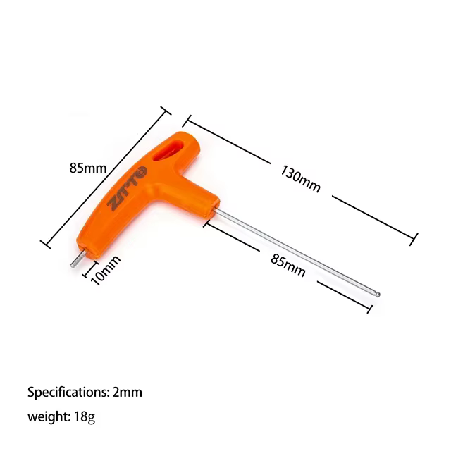 ZTTO clé Allen de vélo 2mm 2.5mm 3mm 4mm 5mm 6mm 8mm 10mm clé à vis clé hexagonale à bras long avec